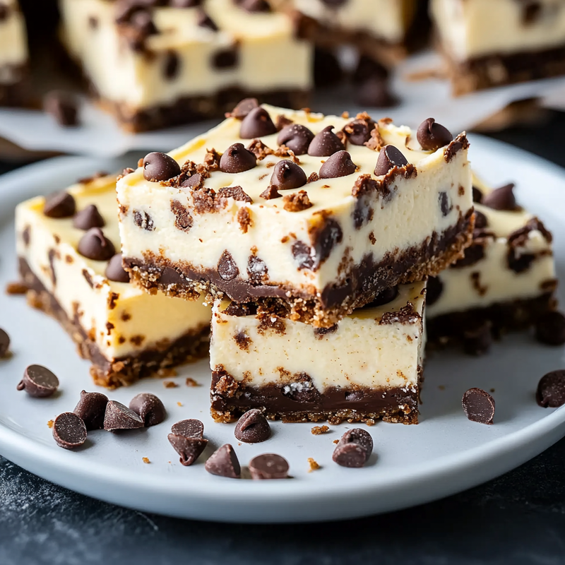 Chocolate Chip Cheesecake Bars