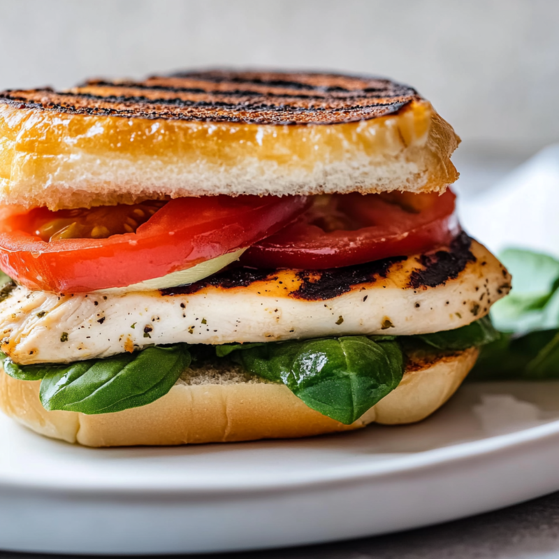 Grilled Chicken Caprese Sandwich