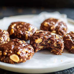 No Bake Chocolate and Peanut Butter Cookies